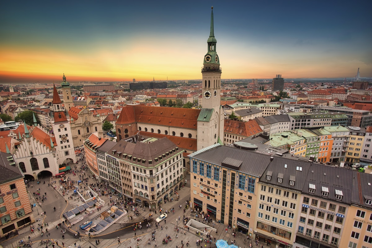 Munich English Garden in spring - perfect for corporate team building activities
