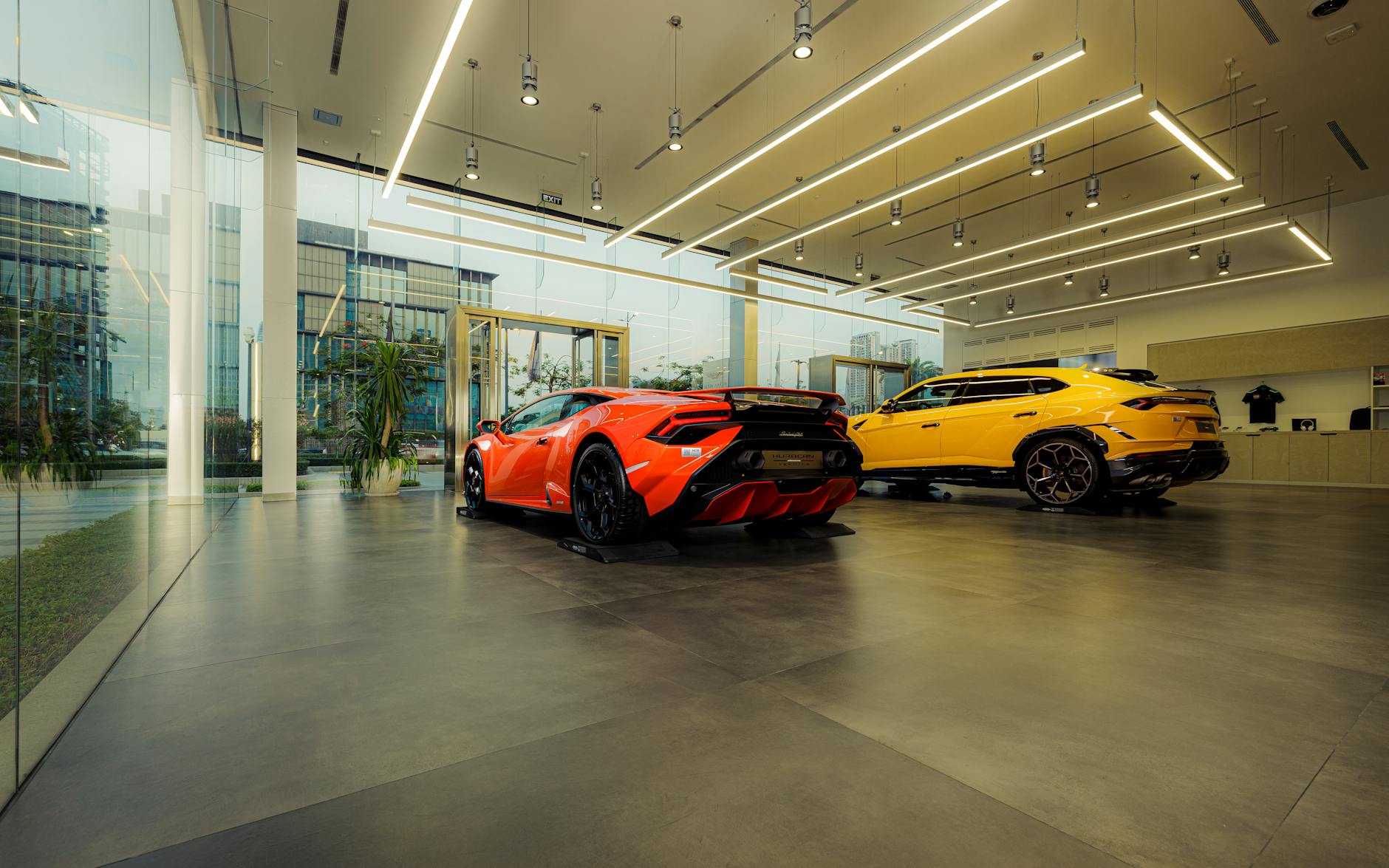 Luxury automotive showroom event in Germany