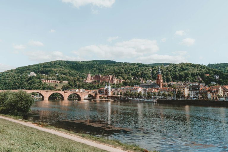 Heidelberg Germany - Old bridge and castle view